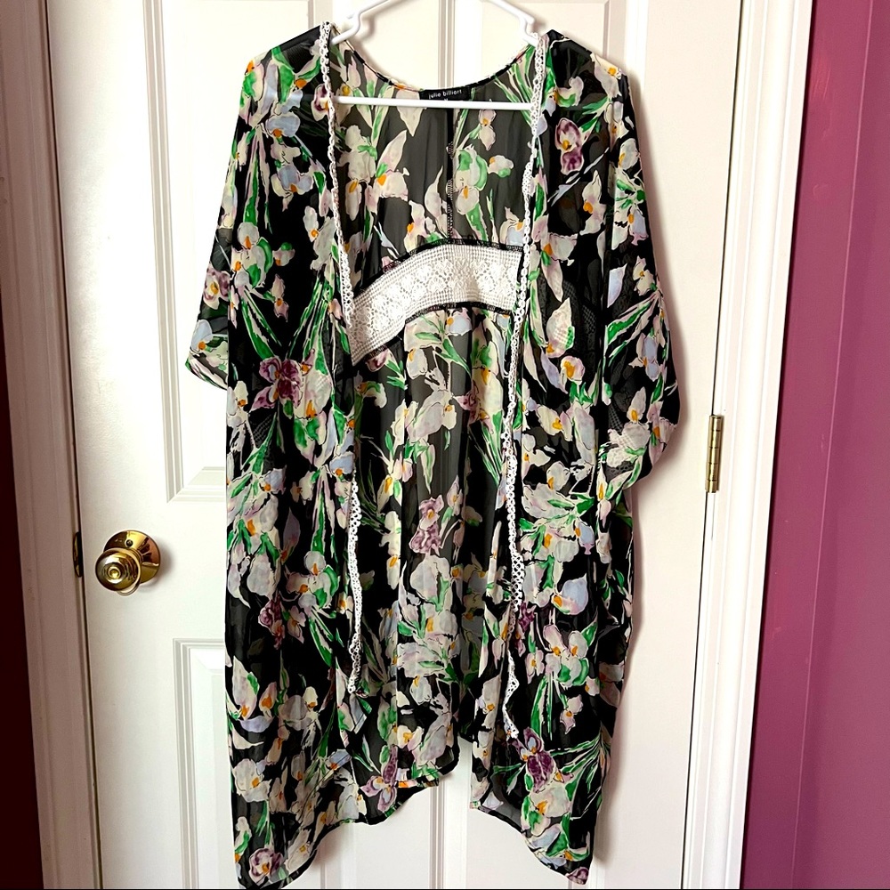 Small. Swimsuit cover and cardigan. Custom designer.